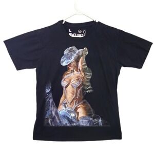 Beyonce Renaissance World Tour 2023 Graphic T-Shirt Unisex Large Black RWT2023